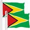 G128 2 Pack: Guyana Guyanese Flag | 3x5 Ft | LiteWeave Pro Series Printed 150D Polyester | Country Flag, Indoor/Outdoor, Vibrant Colors, Brass Grommets, Thicker and More Durable Than 100D 75D Polyester